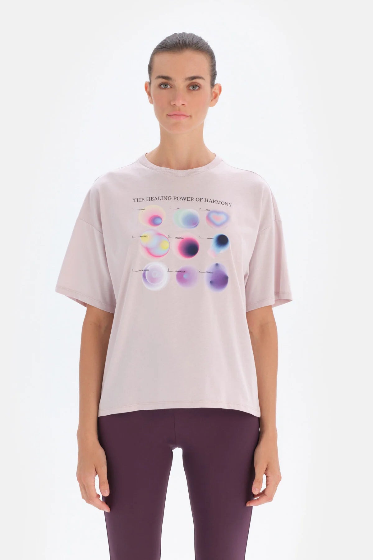 Active Lilac Aura Printed T-Shirt