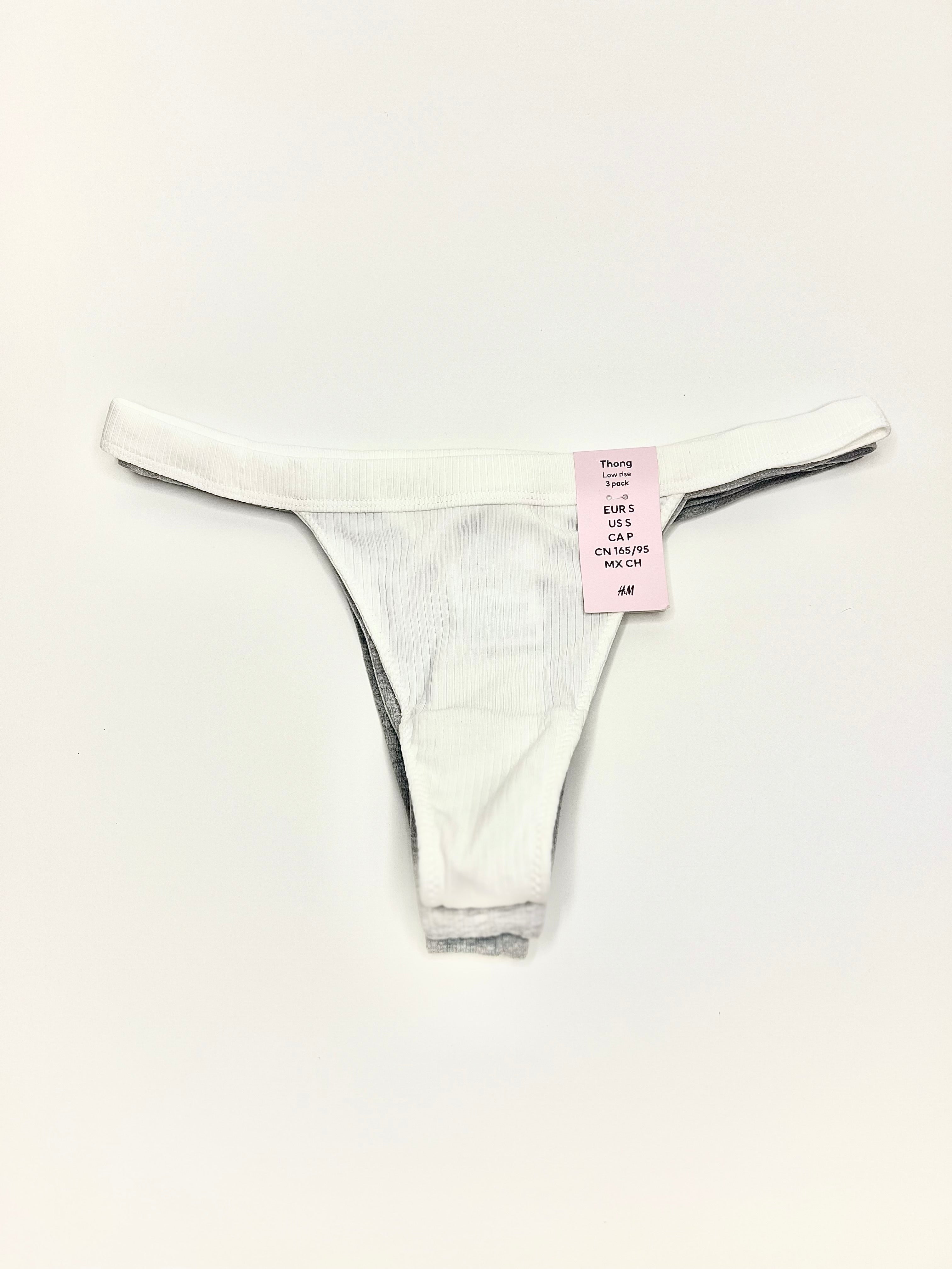 Multicolor Cotton Thong - 3 Pack