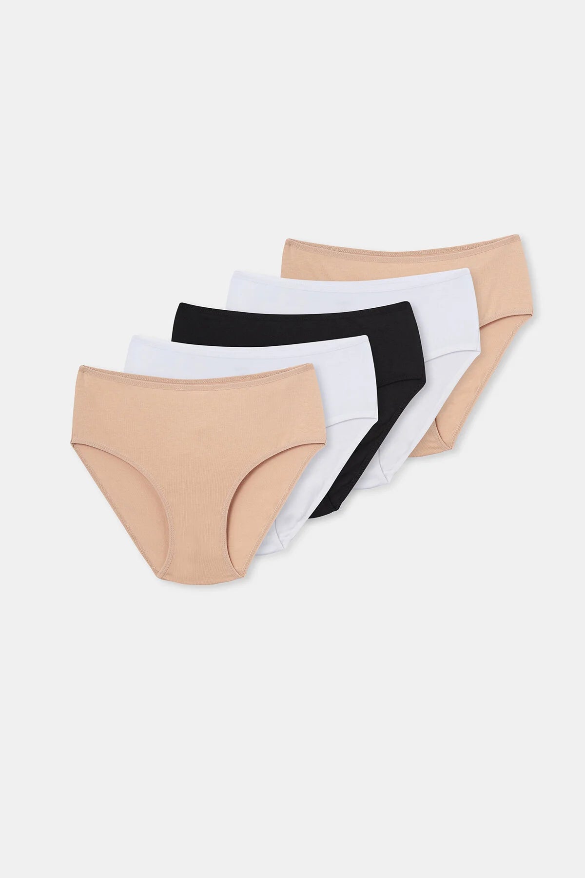 Mixed 5-Piece High Waist Women's Slip Panties